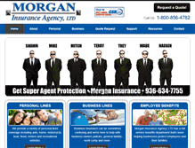 Tablet Screenshot of morganins.com